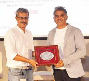 Felicitated by Managing Director of T-Systems — Mr. Anant Padmanabhan